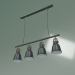 3d model Pendant lamp 50083-4 (black) - preview