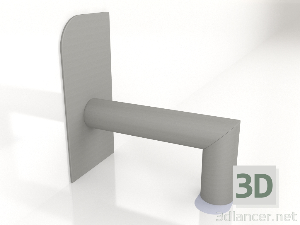 3d model Riel inclinable para rollo de asiento RL04P - vista previa