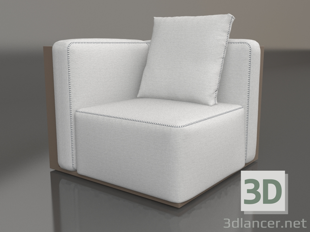 3d model Módulo sofá, sección 6 (Bronce) - vista previa