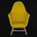 3d model yellow chair - preview