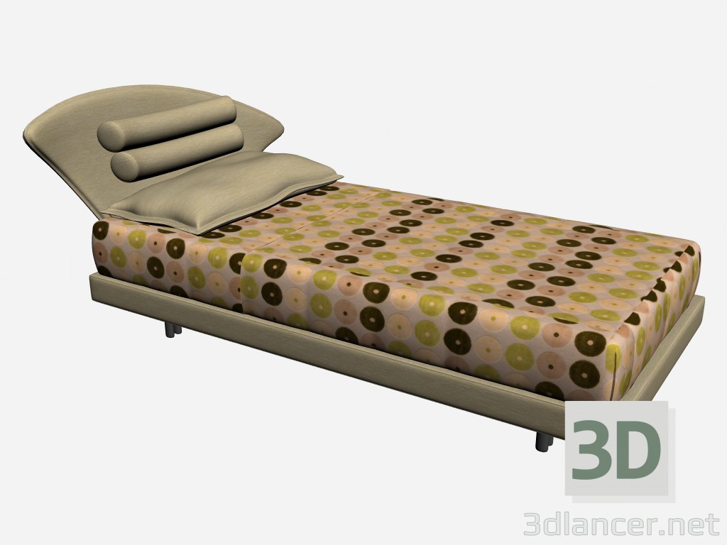 3d model Cama AIRON (derecho individual) - vista previa