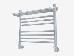 Heated towel rail Bohemia with a shelf (500x500)