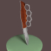 3d model Cuchillo / Nudillos de latón - vista previa