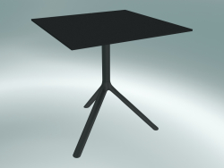 Table MIURA (9580-01 (70x70cm), H 73cm, noir, noir)