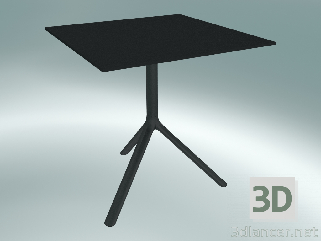 3D Modell Tisch MIURA (9580-01 (70x70cm), H 73cm, schwarz, schwarz) - Vorschau