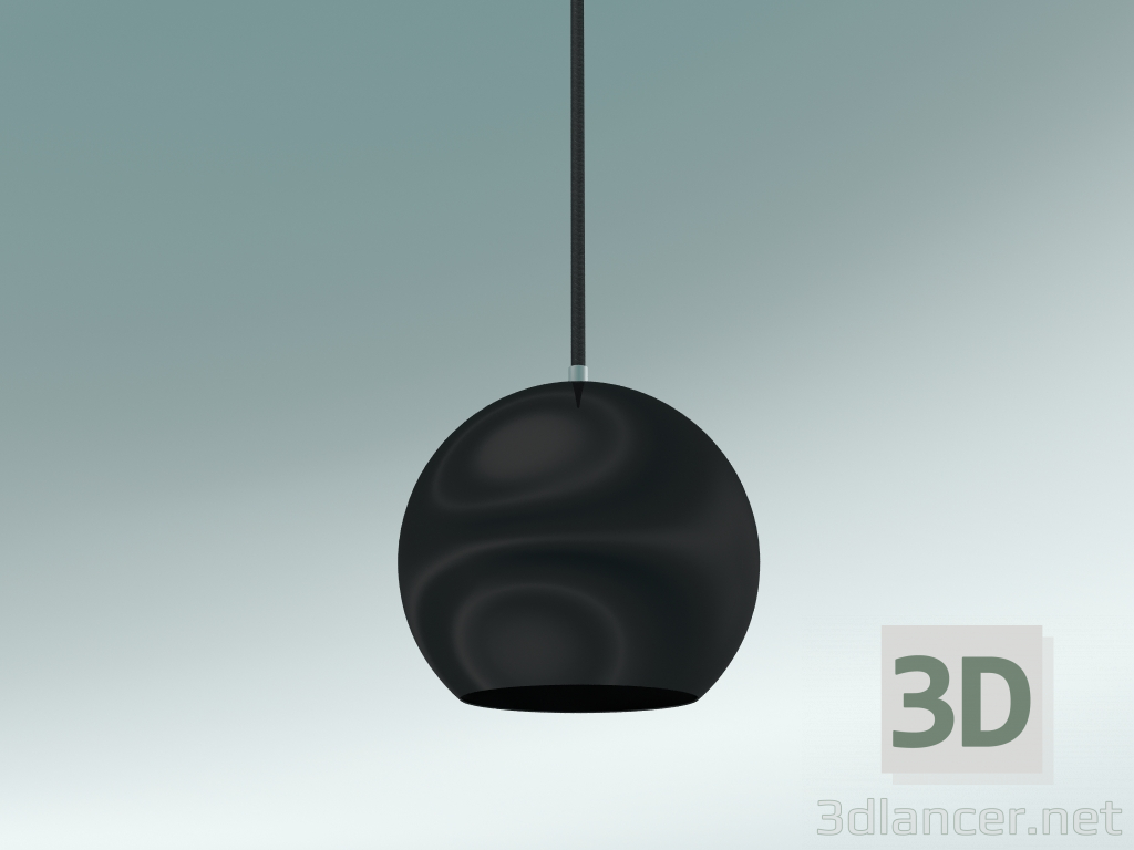 modello 3D Lampada a sospensione Topan (VP6, Ø21cm, H 19cm, Nero) - anteprima