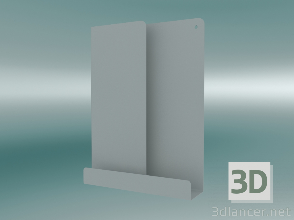 3d модель Полка Folded (29,5x40 cm, Grey) – превью