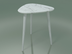 Table d'appoint (244, marbre, blanc)