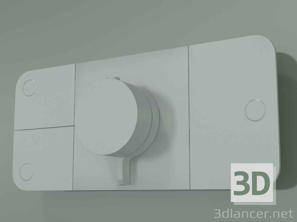 modello 3D Rubinetto doccia, 3 uscite (45713800) - anteprima