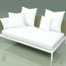 3d model Sofa module right 004 (Metal Milk, Batyline Olive) - preview