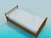 Lit simple avec matelas