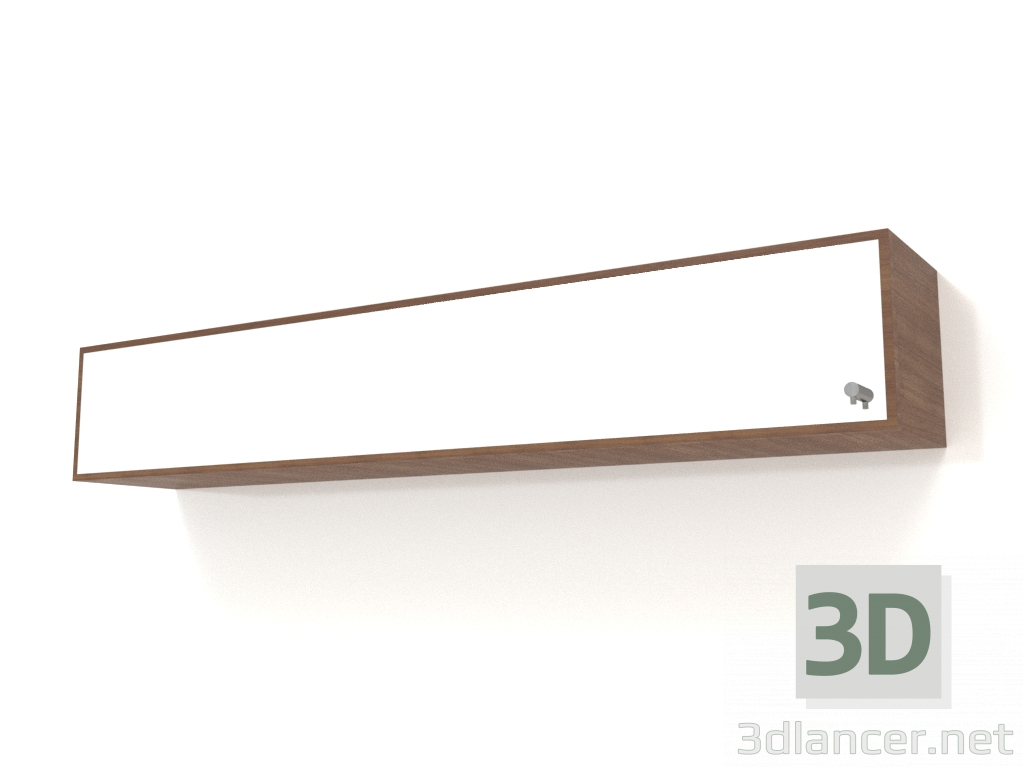 Modelo 3d Espelho com gaveta ZL 09 (1200x200x200, madeira castanho claro) - preview