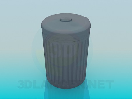 3d model Garbage pail - preview