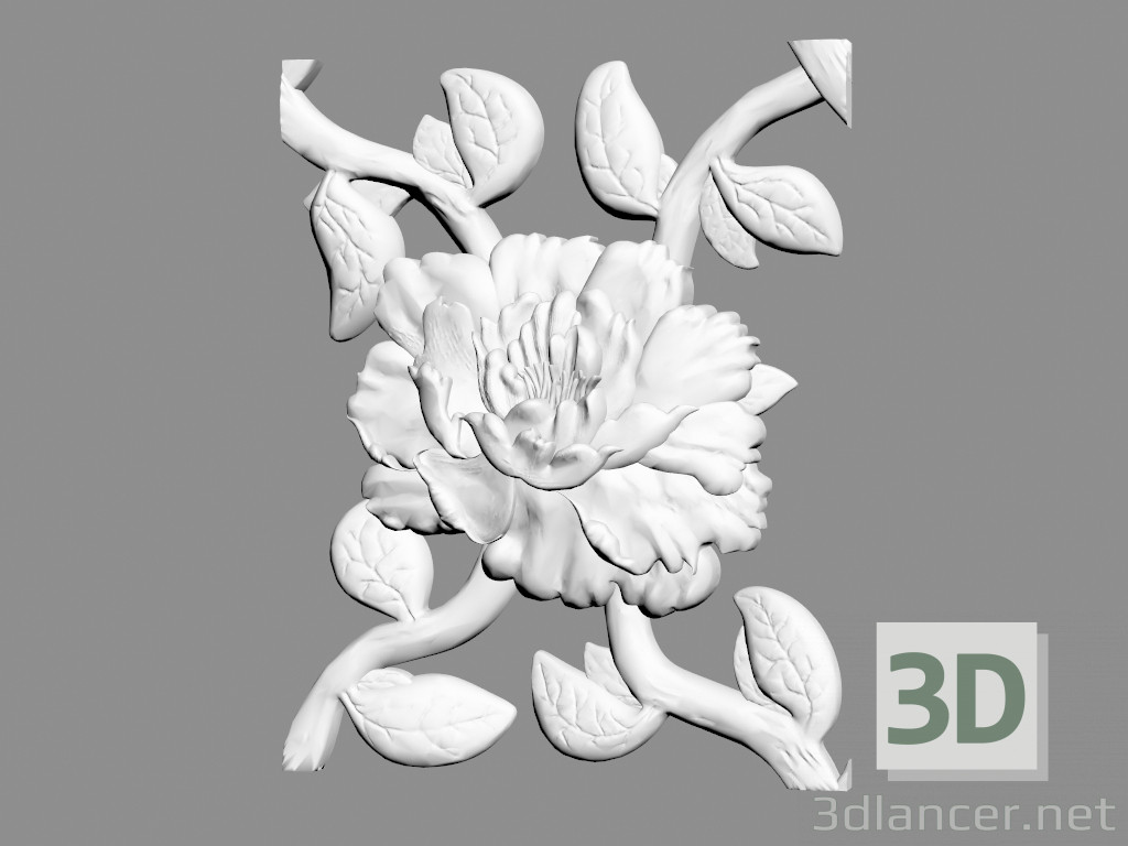 3d model Gypsum wall panel (art. 117) - preview