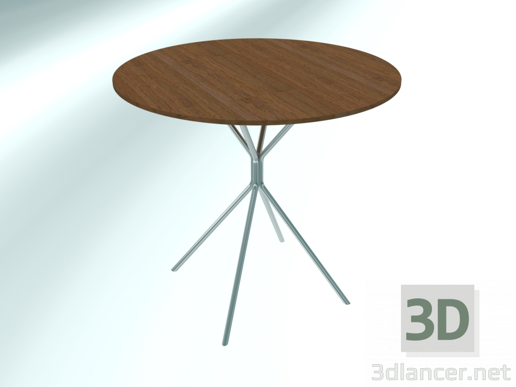 3d model Mesa redonda mediana (RH20 Chrome HM12, Ø800 mm, H740 mm) - vista previa