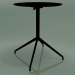 3d model Round table 5743 (H 72.5 - Ø59 cm, unfolded, Black, V39) - preview