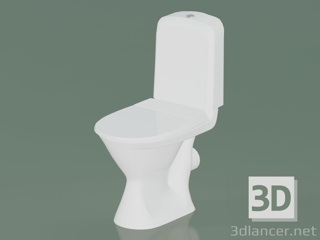 3D Modell Standtoilette 398 - Vorschau