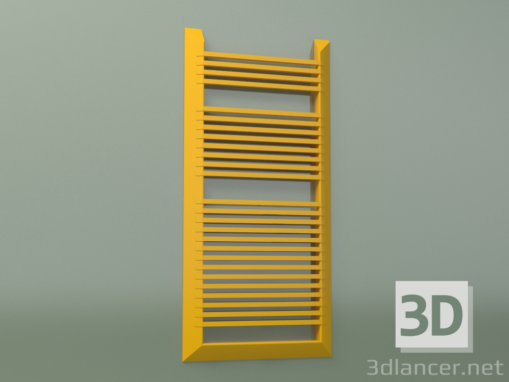 3d model Towel dryer EVO (1441x688, Melon yellow - RAL 1028) - preview