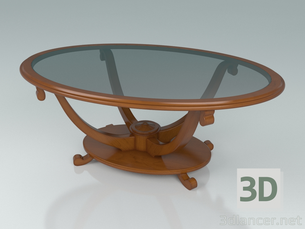 Modelo 3d Mesa de centro oval (art. 76174) - preview