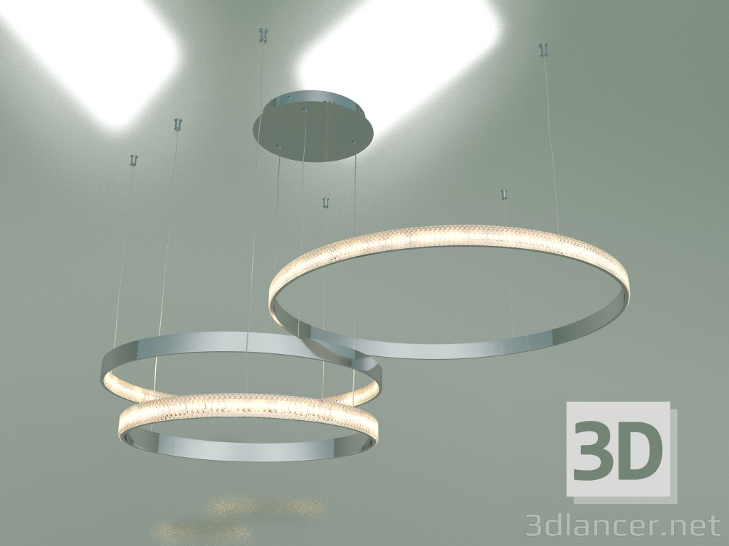 3d model Lámpara de suspensión LED Posh 90175-3 (cromada) - vista previa