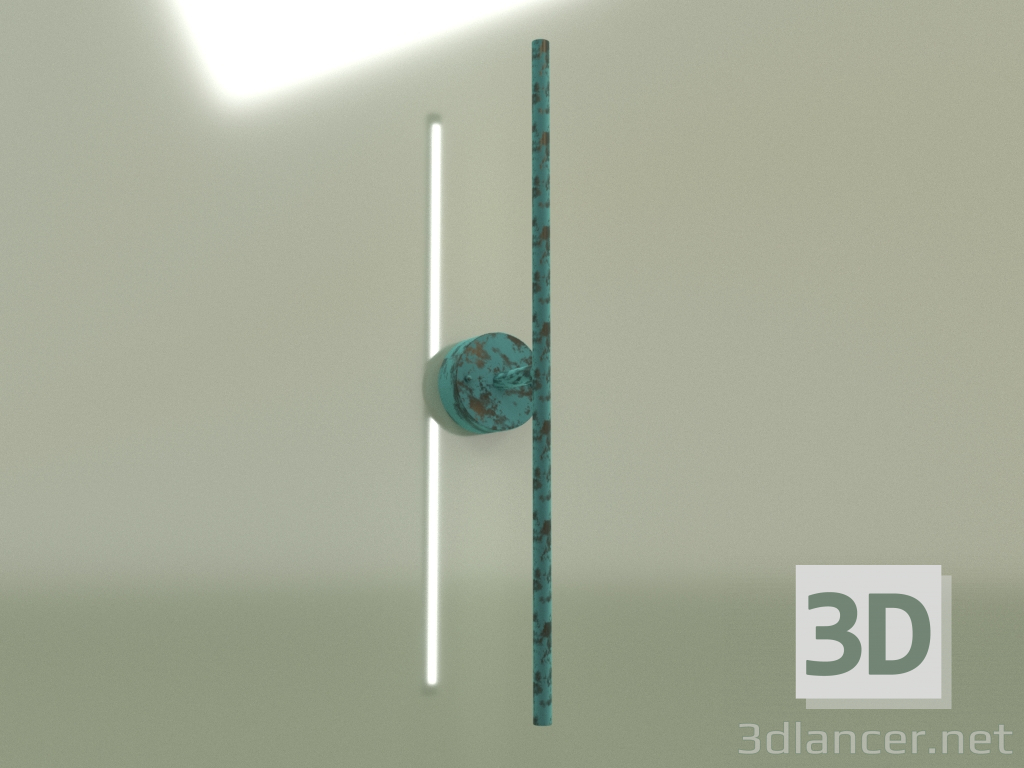 3d model Aplique de pared LINE 600 26301-1 (Verde) - vista previa