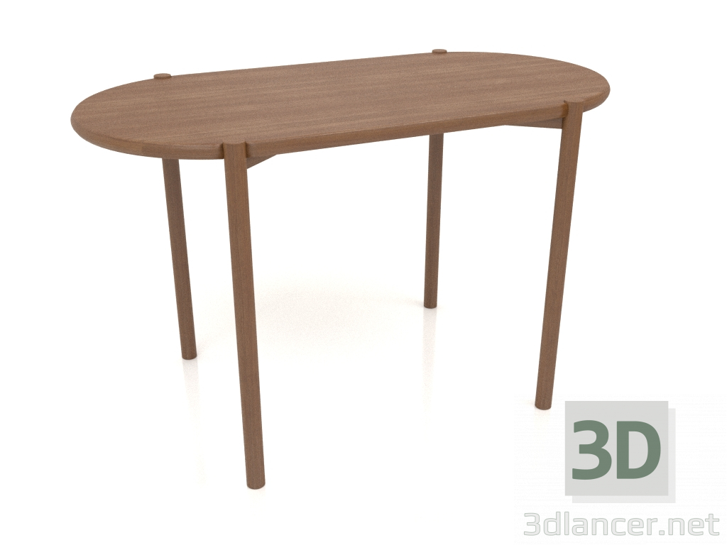 3d model Mesa de comedor DT 08 (extremo redondeado) (1215x624x754, madera marrón claro) - vista previa