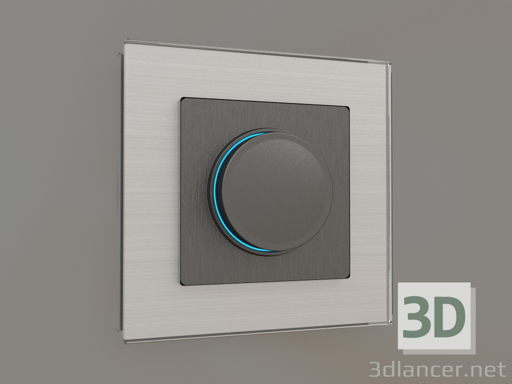 modello 3D Dimmer illuminato (grafite ondulata) - anteprima