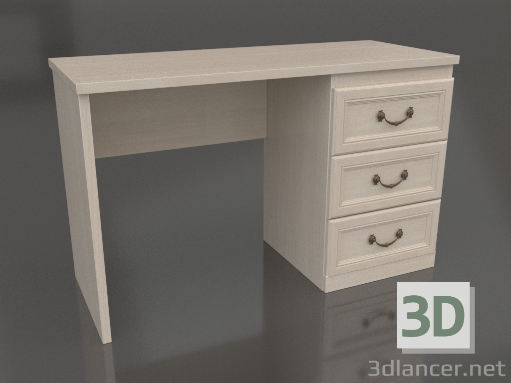 3 डी मॉडल कैबिनेट के साथ लेखन डेस्क - पूर्वावलोकन