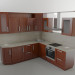 Muebles de cocina 3D modelo Compro - render