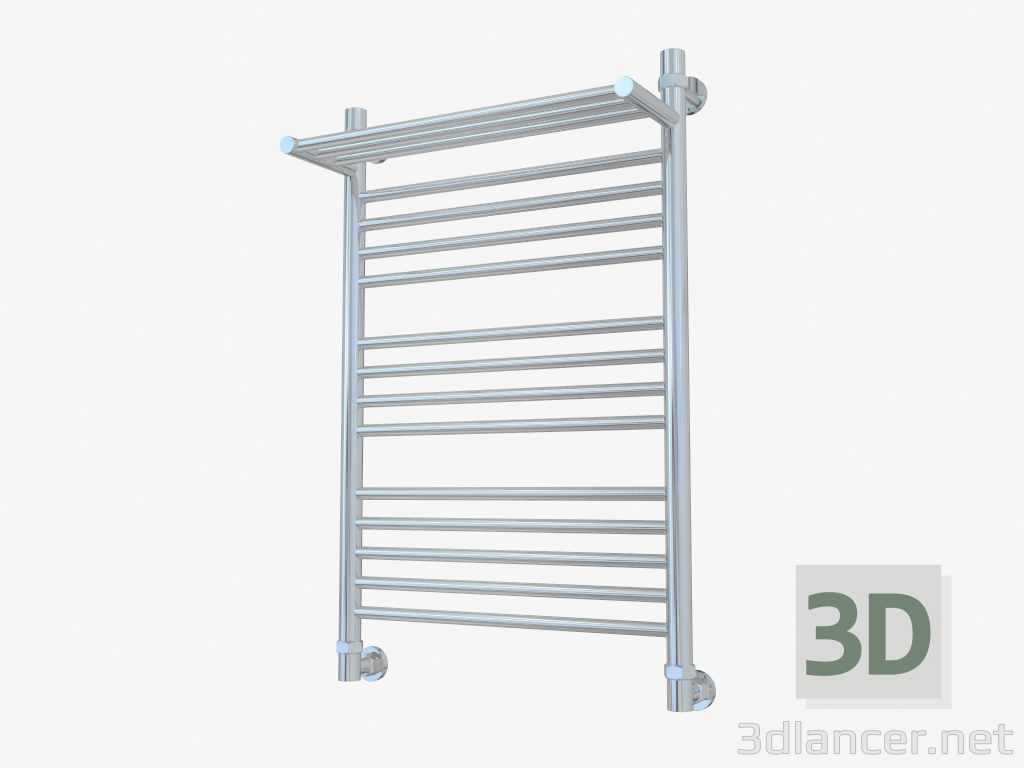 3d model Heated towel rail Bohemia with shelf (800x500) - preview