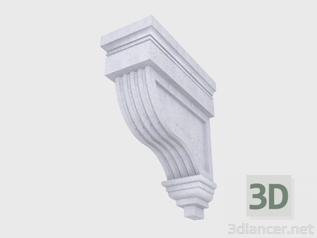 3d model Soporte delantero (FT26M) - vista previa