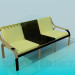 3d model Banco con asiento suave - vista previa