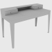 3d model Mesa de escritura WILLIAM DESK (134x64xH87) - vista previa