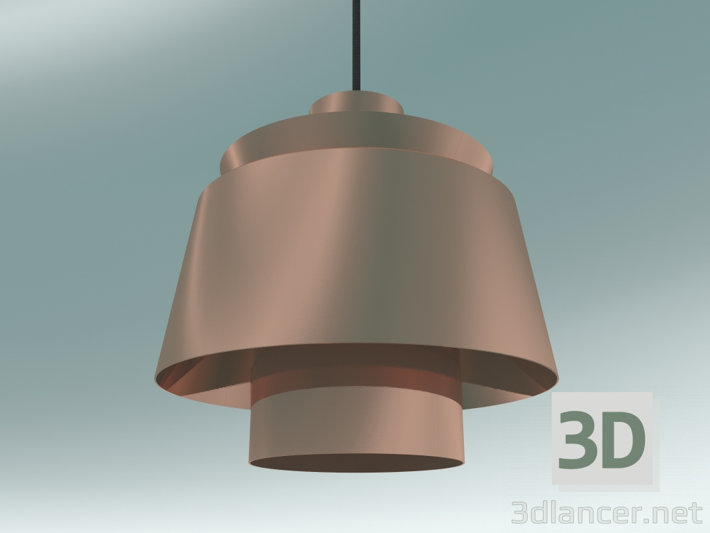 Modelo 3d Pendente Utzon (JU1, Ø22cm, H 23cm, cobre polido) - preview