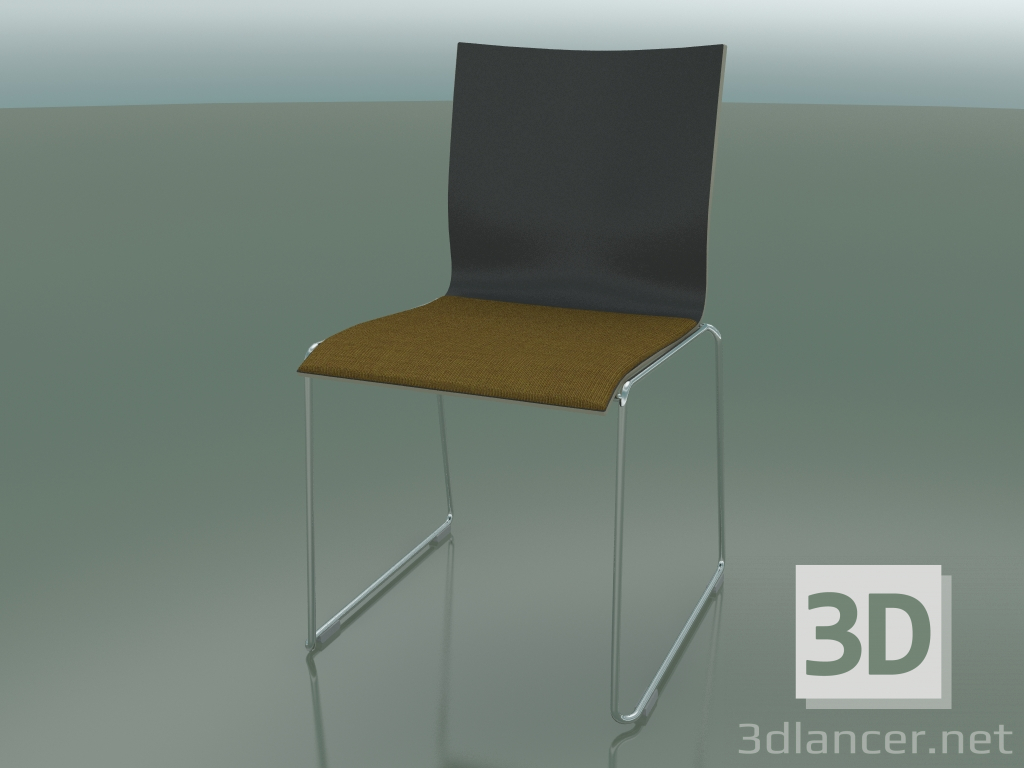 modèle 3D Chaise coulissante, extra-large, avec revêtement en tissu (127) - preview