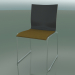 3d model Sliding chair, extra width, with fabric upholstery (127) - preview