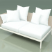 3d model Sofa module right 004 (Metal Milk, Batyline Sand) - preview