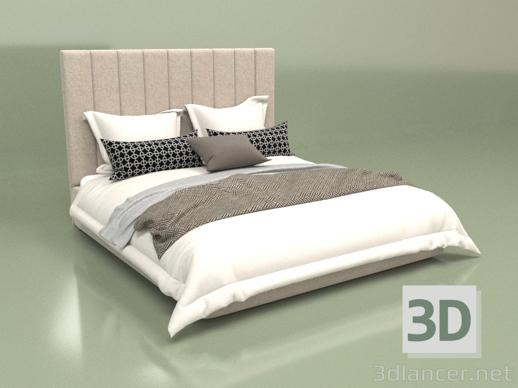 modello 3D Letto Marsiglia - anteprima