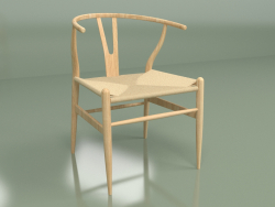 Chaise Wishbone (érable massif)