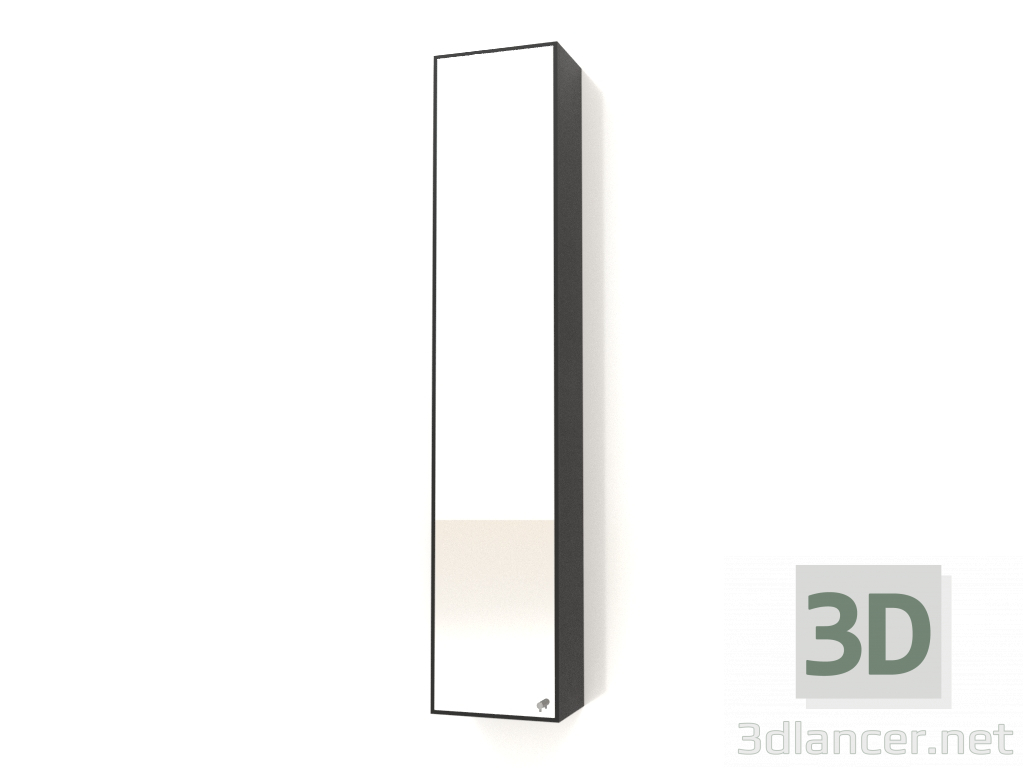 3d model Mirror with drawer ZL 09 (300x200x1500, wood black) - preview