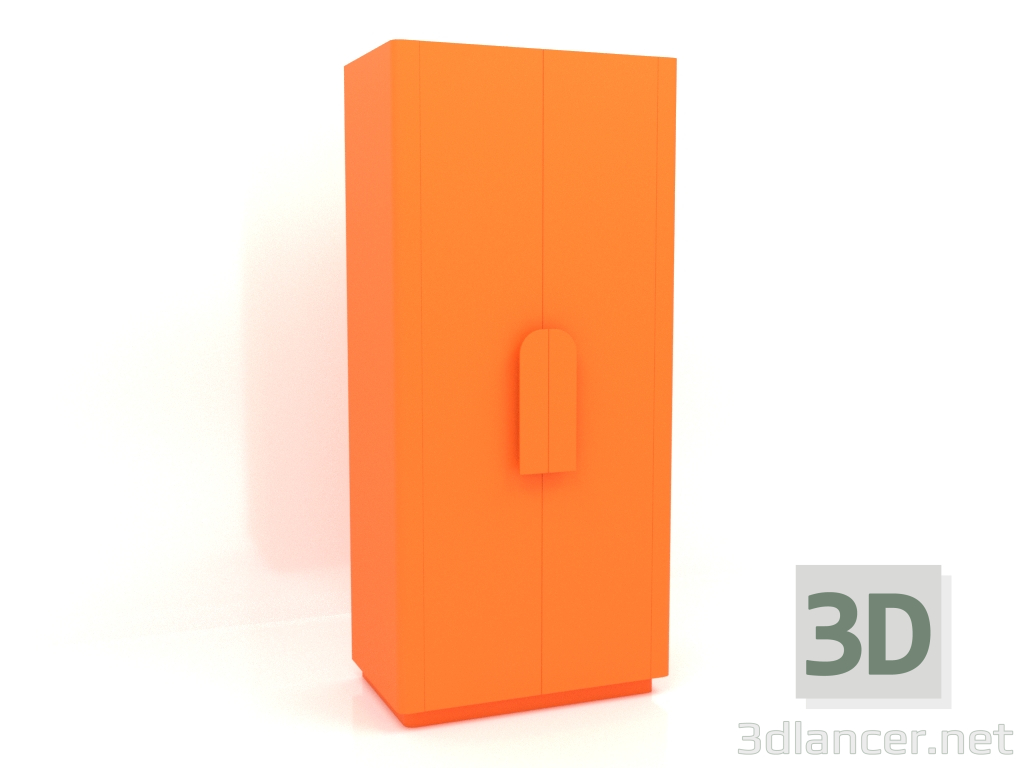 3d model Pintura armario MW 04 (opción 2, 1000x650x2200, naranja brillante luminoso) - vista previa