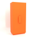 3d model Wardrobe MW 04 paint (option 2, 1000x650x2200, luminous bright orange) - preview