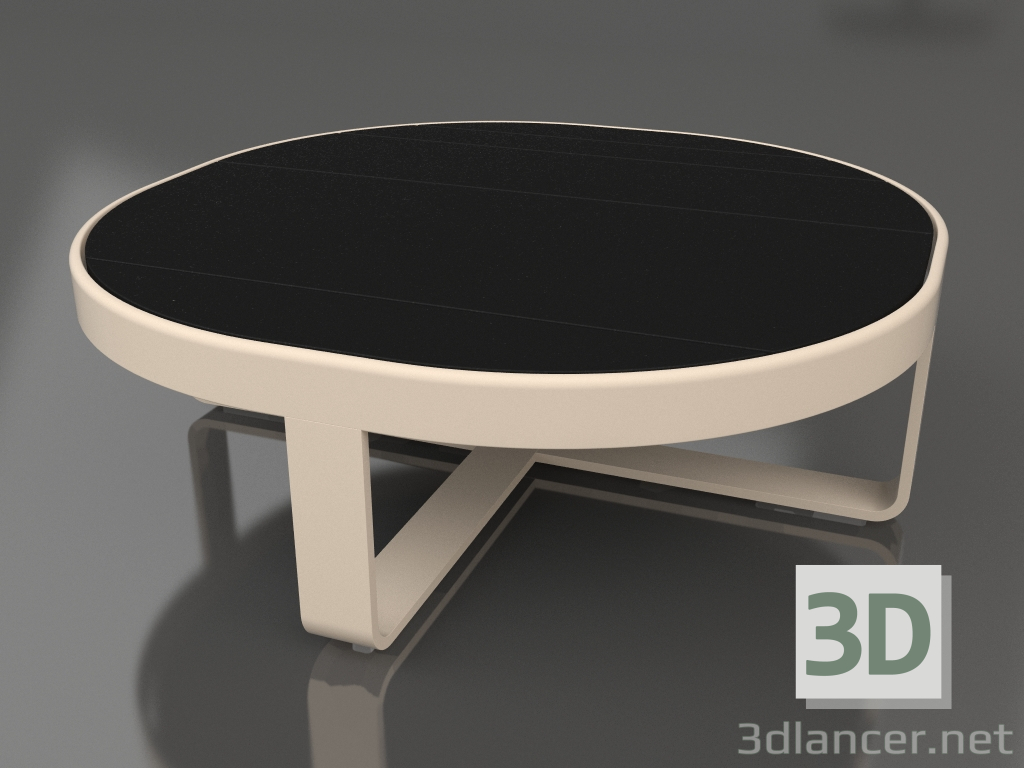 3D Modell Runder Couchtisch Ø90 (DEKTON Domoos, Sand) - Vorschau