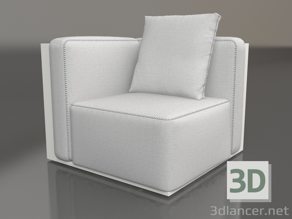 3d model Sofa module, section 6 (Agate gray) - preview