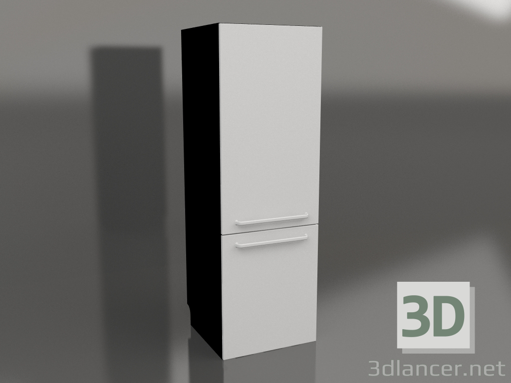 Modelo 3d Geladeira e freezer 60 cm (cinza) - preview