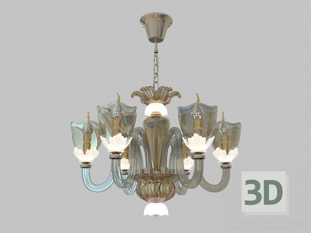 modèle 3D Lustre Floriana (4003 6) - preview