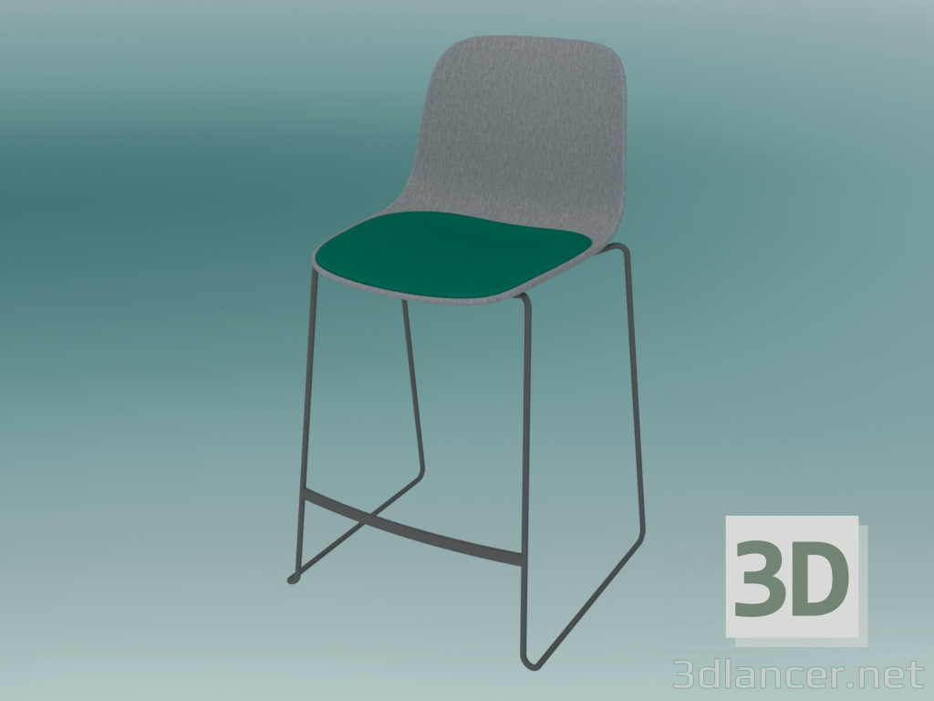 3d model Silla apilable SEELA (S320 con acolchado) - vista previa