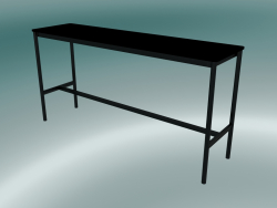 Mesa retangular alta 50x190x95 (preto)