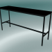 Modelo 3d Mesa retangular alta 50x190x95 (preto) - preview