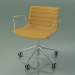 3d model Chair 3128 (5 wheels, with armrests, chrome, with removable leather upholstery) - preview